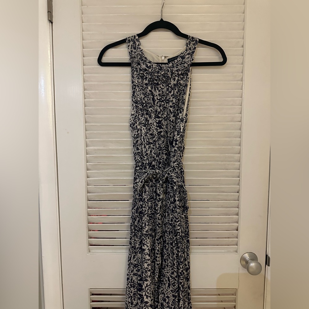 French Connection Navy and White Floral Dress